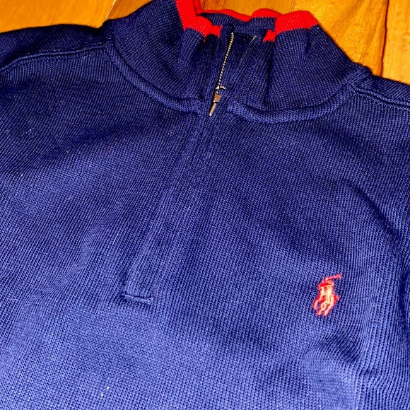 NWOT~POLO RALPH LAUREN~QUARTERZIP PULLOVER~BOYS M - Picture 1 of 4